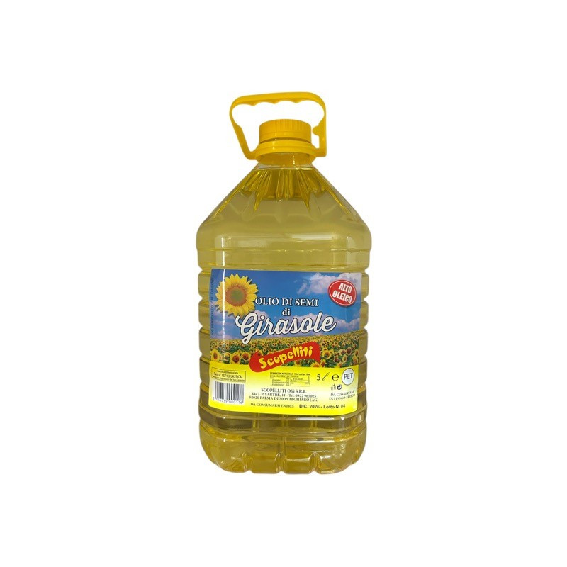 OLIO GIRASOLE ALTO OLEICO LT5 SCOPELLITI