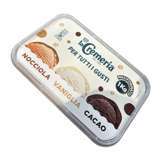 VASCHETTA GELATO KG. 1 VARI GUSTI