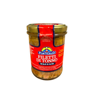 FILETTI TONNO OLIO OLIVA VETRO GR180