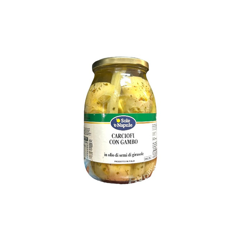 CARCIOFI CONDITI IN OLIO C/GAMBO GR 960