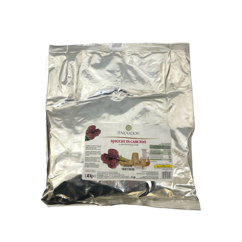 CARCIOFI SPICCHI IN OLIO BUSTA KG 1.400 