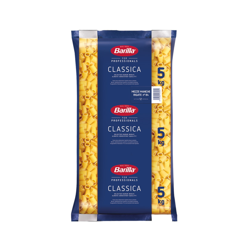 MEZZE MANICHE RIGATE N° 84 KG 5 BARILLA