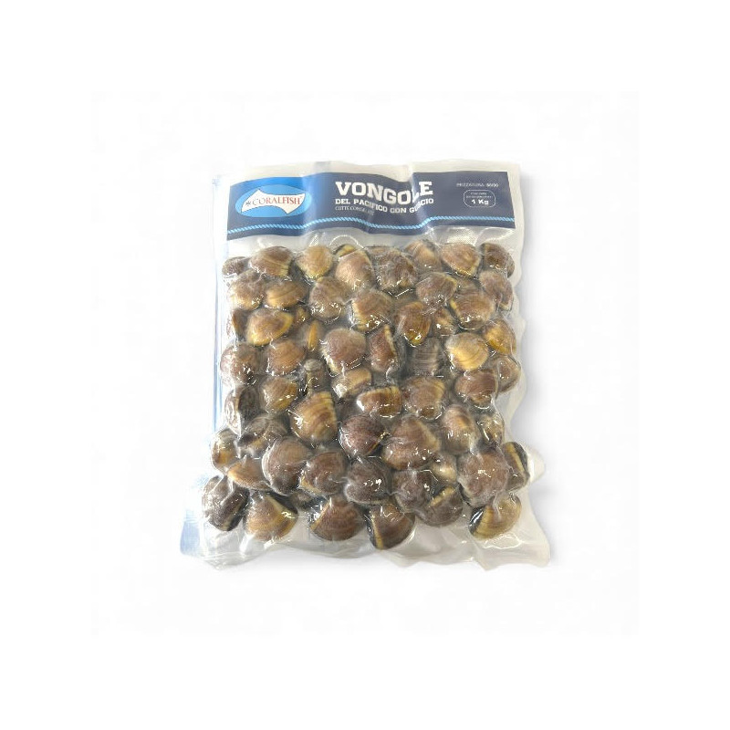 VONGOLE C/GUSCIO IQF GR 800 FROZEN