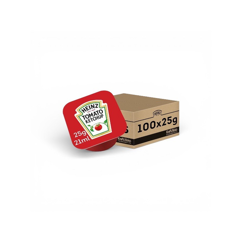 TOMATO MONODOSE DIP POT 100X25ML HEINZ
